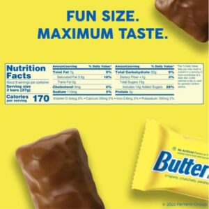 Chocolatey, Peanut-Buttery, Fun Size Individually Wrapped Candy Bars, 18 oz