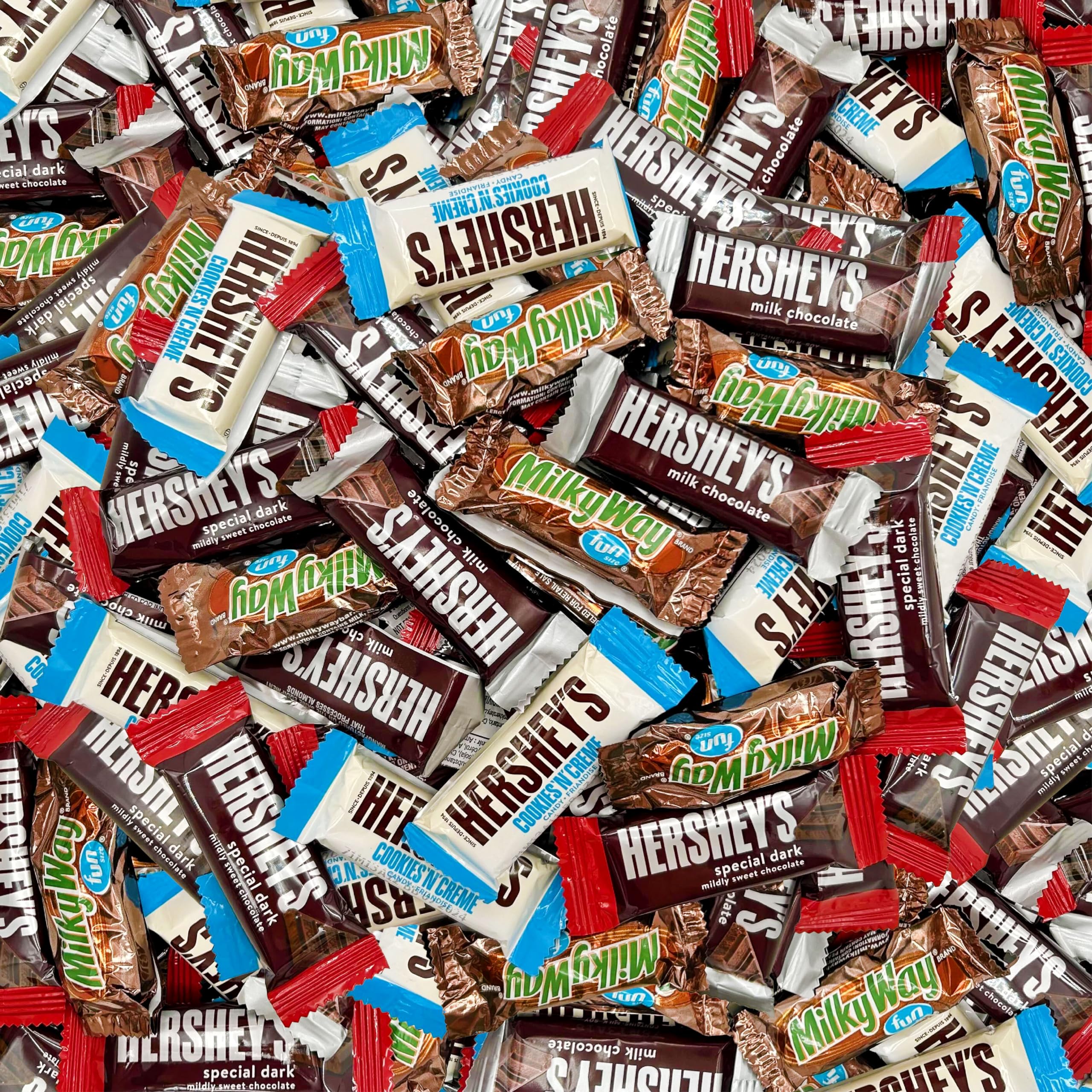 Assorted Chocolate Candy Bars - HERSHEY’S, MILKY WAY (3 Pound Bag ...