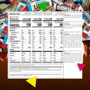 Assorted Chocolate Candy Bars - HERSHEY’S, MILKY WAY (3 Pound Bag - Approx. 90 Count)