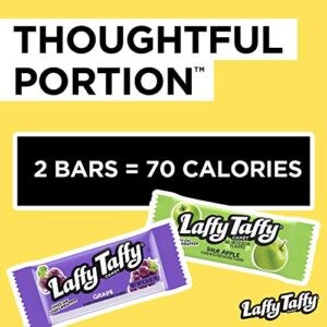 Laffy Taffy Candy, Assorted Fruit Flavors, Individually Wrapped Mini Bars, 6 Ounce Bag