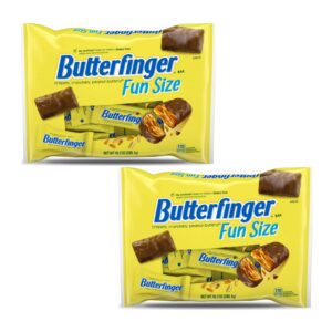 chocolatey, peanut-buttery, fun size individually wrapped candy bars, 10.2 oz each, bulk 2 pack