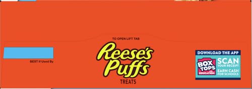 Reese's Puffs Breakfast Cereal Treat Bars, Peanut Butter & Cocoa, 16 ct