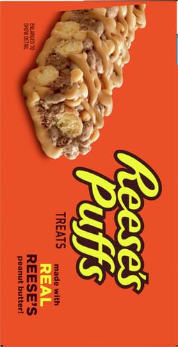 Reese's Puffs Breakfast Cereal Treat Bars, Peanut Butter & Cocoa, 16 ct