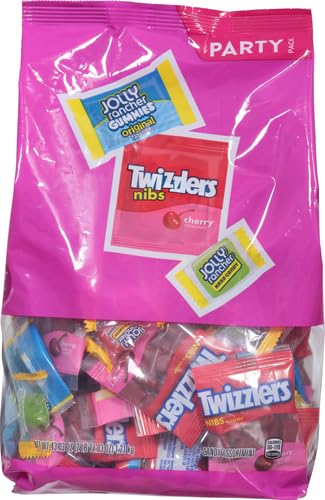 JOLLY RANCHER and TWIZZLERS Fruit Flavored Candy Party Pack, 43.03 oz