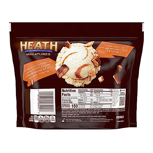 HEATH Miniatures Chocolatey English Toffee Candy Share Pack, 10.2 oz