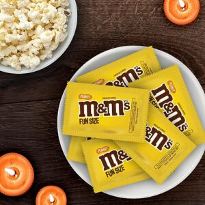 M&M'S Fun Size Peanut Milk Chocolate Candy, 10.57 oz Bag