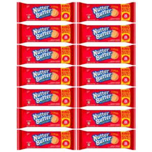 Nutter Butter Peanut Butter Sandwich Cookies King Size - 14 Pack of 3.5 oz Snack Packs with 8 Cookies per Pack - Perfect for Sharing and Snacking Anytime Thanksgiving Dinner Cookies