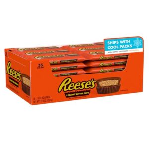 reese's milk chocolate peanut butter cups, candy packs, 1.5 oz (36 count)