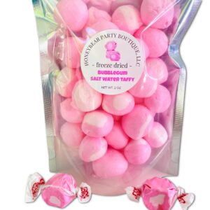 freeze dried candy - bubblegum taffy - salt water taffy (2 oz bag)