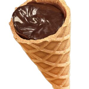 Just The Fun Part, Bite-Size Crispy Mini Waffle Cones with Premium Belgian Chocolate, Great for Snacks, Dessert, Grab & Go - Kosher, Milk Chocolate (Pack of 1)