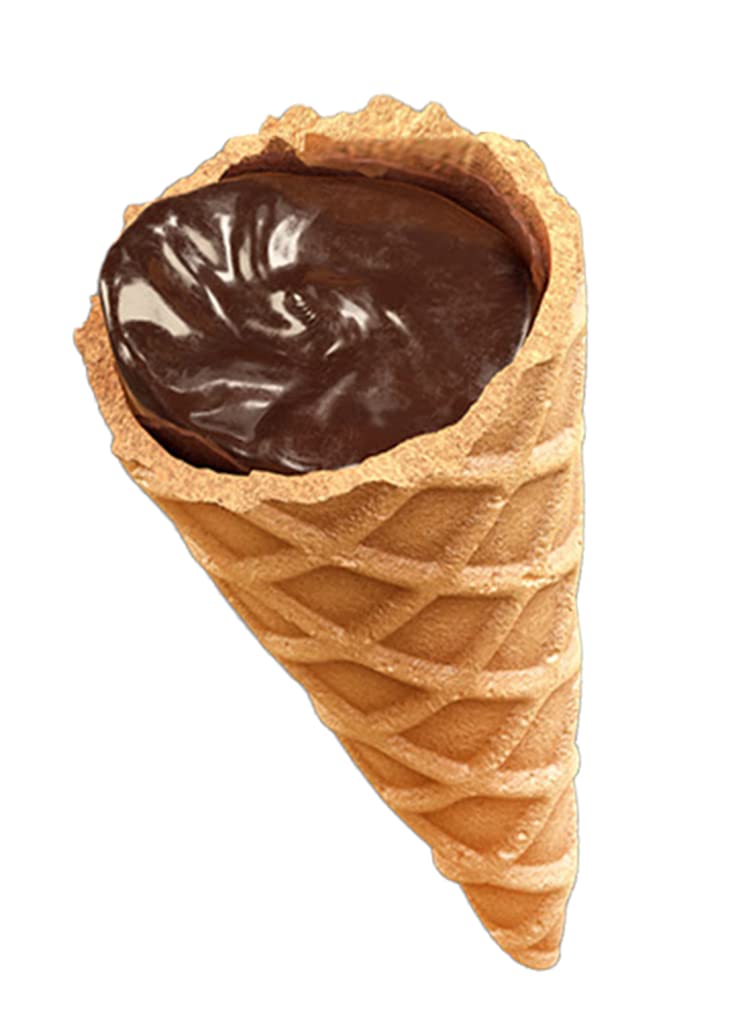 Just The Fun Part, Bite-Size Crispy Mini Waffle Cones with Premium Belgian Chocolate, Great for Snacks, Dessert, Grab & Go - Kosher, Milk Chocolate (Pack of 1)