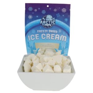 arctic farms freeze dried ice cream bits bagged and boxed - does not melt (vanilla)