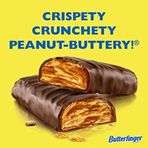 Butterfinger Chocolate-y Halloween Candy Bars, Bulk Individually Wrapped Candies for Trick or Treat Bags, 25 lb