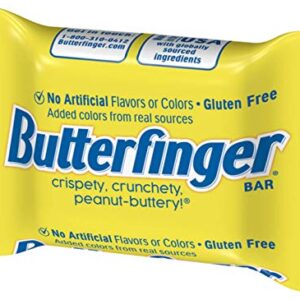 Butterfinger Chocolate-y Halloween Candy Bars, Bulk Individually Wrapped Candies for Trick or Treat Bags, 25 lb