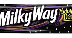 Milky Way Midnight Dark Chocolate (Pack of 6) Candy Bar, 1.76 oz.