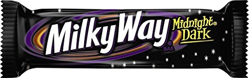 Milky Way Midnight Dark Chocolate (Pack of 6) Candy Bar, 1.76 oz.