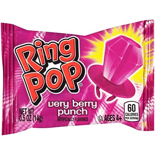 Ring Pop Colorfest Individually Wrapped Purple Very Berry 30 Count Bulk Lollipop Pack -Berry Lollipop Suckers - Fun Candy Bulk For Party Favors, Color Parties, Pool Parties, & 4th of July - Summer Treats for Kids