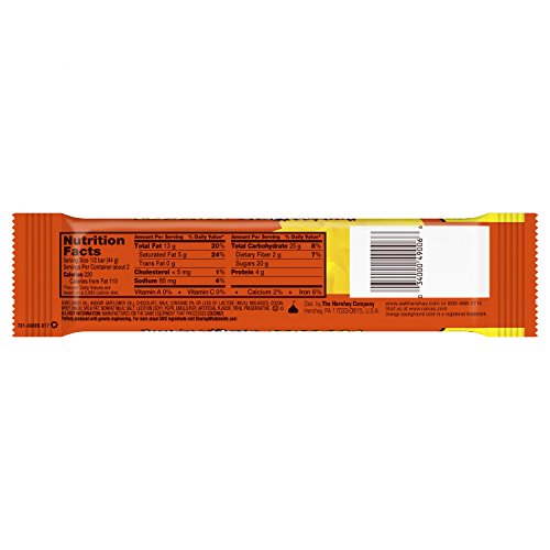 REESE'S Peanut Butter Candy Bar Crispy Crunchy Bars, King Size (Pack of 18)