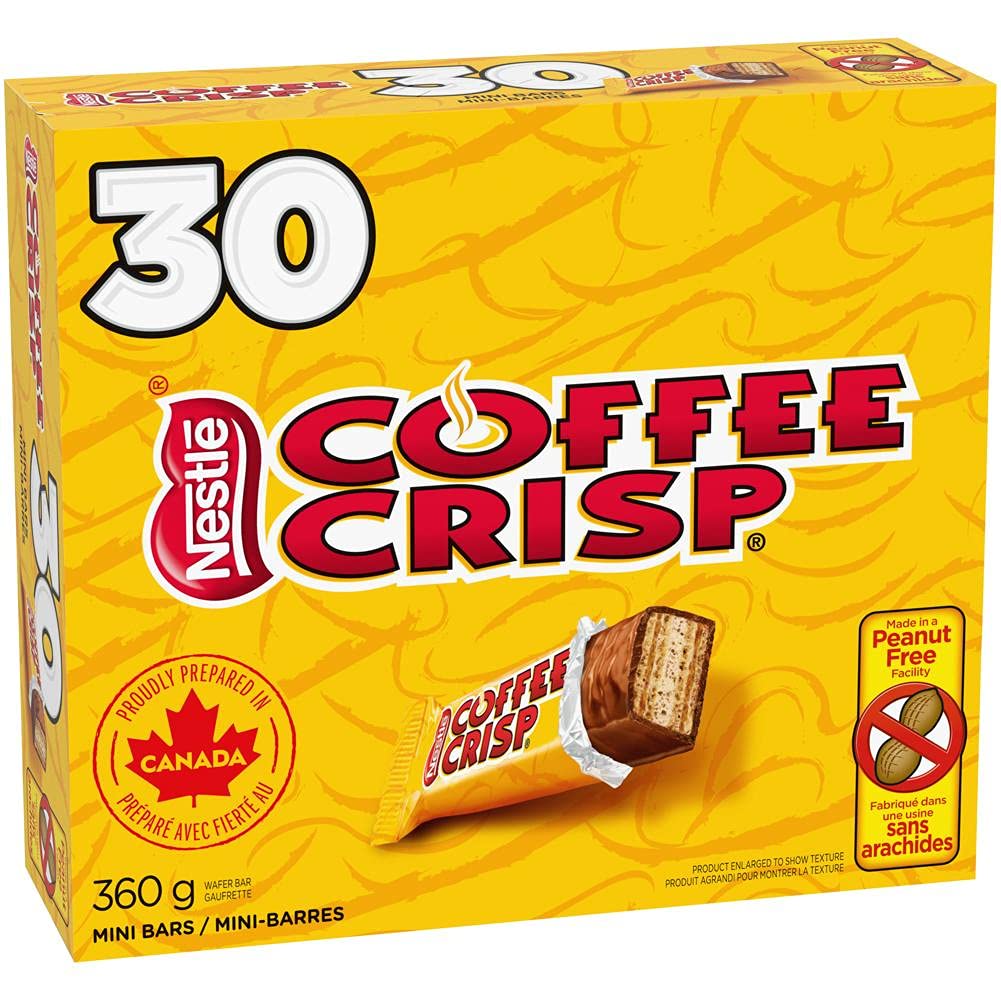 Nestle Coffin Crisp Coffee Crisp 30x12g Snack Size Bars - Imported From Canada