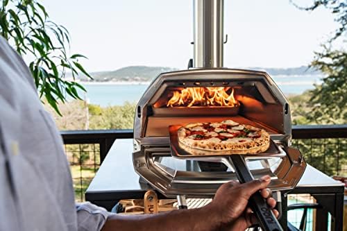 Ooni Karu 16 Multi-Fuel Outdoor Pizza Oven - Wood and Gas Fired Oven - Outdoor Cooking Pizza Oven - Fire and Stonebaked Pizza Oven for Authentic Homemade Pizzas - Dual Fuel Pizza Maker