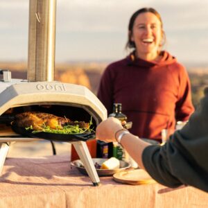 Ooni Karu 12 Multi-Fuel Outdoor Pizza Oven – Portable Wood and Gas Fired Pizza Oven with Pizza Stone, Outdoor Ooni Pizza Oven - Woodfired & Stonebaked Pizza Maker, Countertop Dual Fuel Pizza Oven