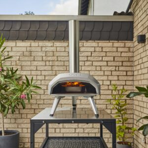 Ooni Karu 12 Multi-Fuel Outdoor Pizza Oven – Portable Wood and Gas Fired Pizza Oven with Pizza Stone, Outdoor Ooni Pizza Oven - Woodfired & Stonebaked Pizza Maker, Countertop Dual Fuel Pizza Oven