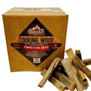 Smoak Firewood Cooking Wood Mini Splits - USDA Certified Kiln Dried (Cherry, 5-6in Tiny Pizza Oven Wood) for Portable Pizza ovens (729 Cubic Inches)