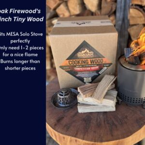 Smoak Firewood Cooking Wood Mini Splits - USDA Certified Kiln Dried (Cherry, 5-6in Tiny Pizza Oven Wood) for Portable Pizza ovens (729 Cubic Inches)