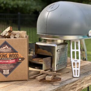 Smoak Firewood Cooking Wood Mini Splits - USDA Certified Kiln Dried (Cherry, 5-6in Tiny Pizza Oven Wood) for Portable Pizza ovens (729 Cubic Inches)