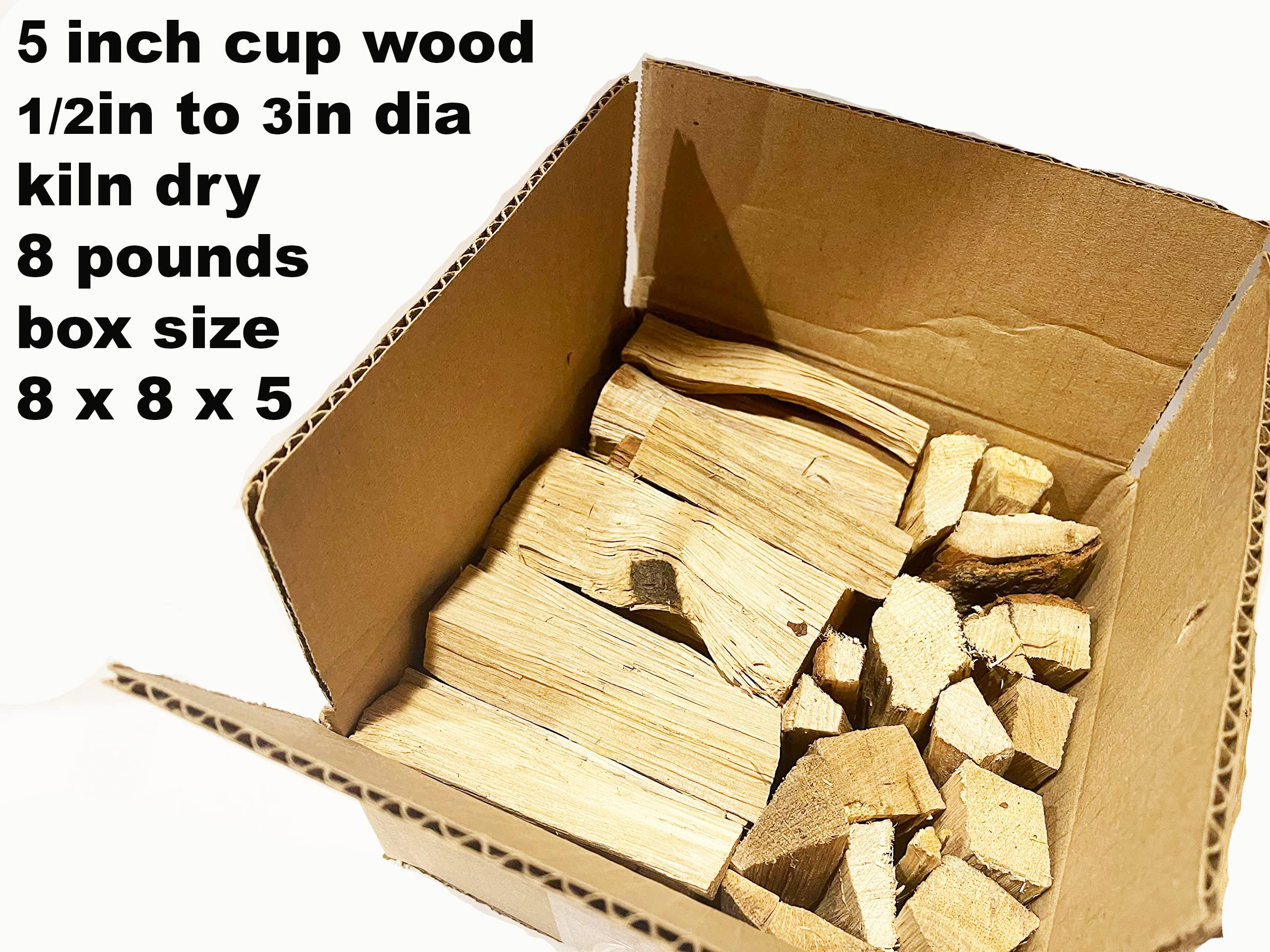 Mini Wood for Pizza Oven - Wood for Ooni Pizza Oven fits Karu 16 and 12 also for Roccbox Portable Pizza Oven - Mini Oak Firewood - 8bs Box