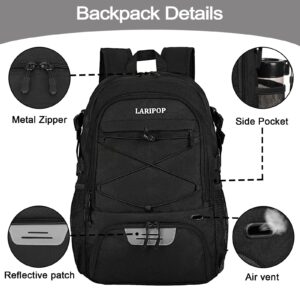 LARIPOP Basketball Bag-Youth Basketball Backpack for Men&Women, Soccer Volleyball Bag with Separate Ball Holder & Shoes Compartment