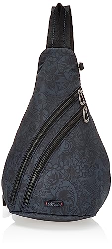 Sakroots Women's On The Go Sling Backpack in Nylon Eco Twill, Black Spirit Desert 2