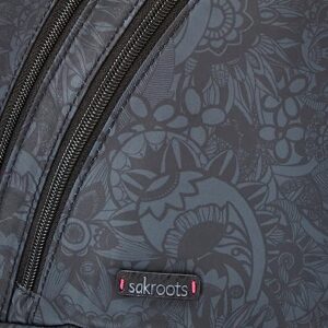 Sakroots Women's On The Go Sling Backpack in Nylon Eco Twill, Black Spirit Desert 2