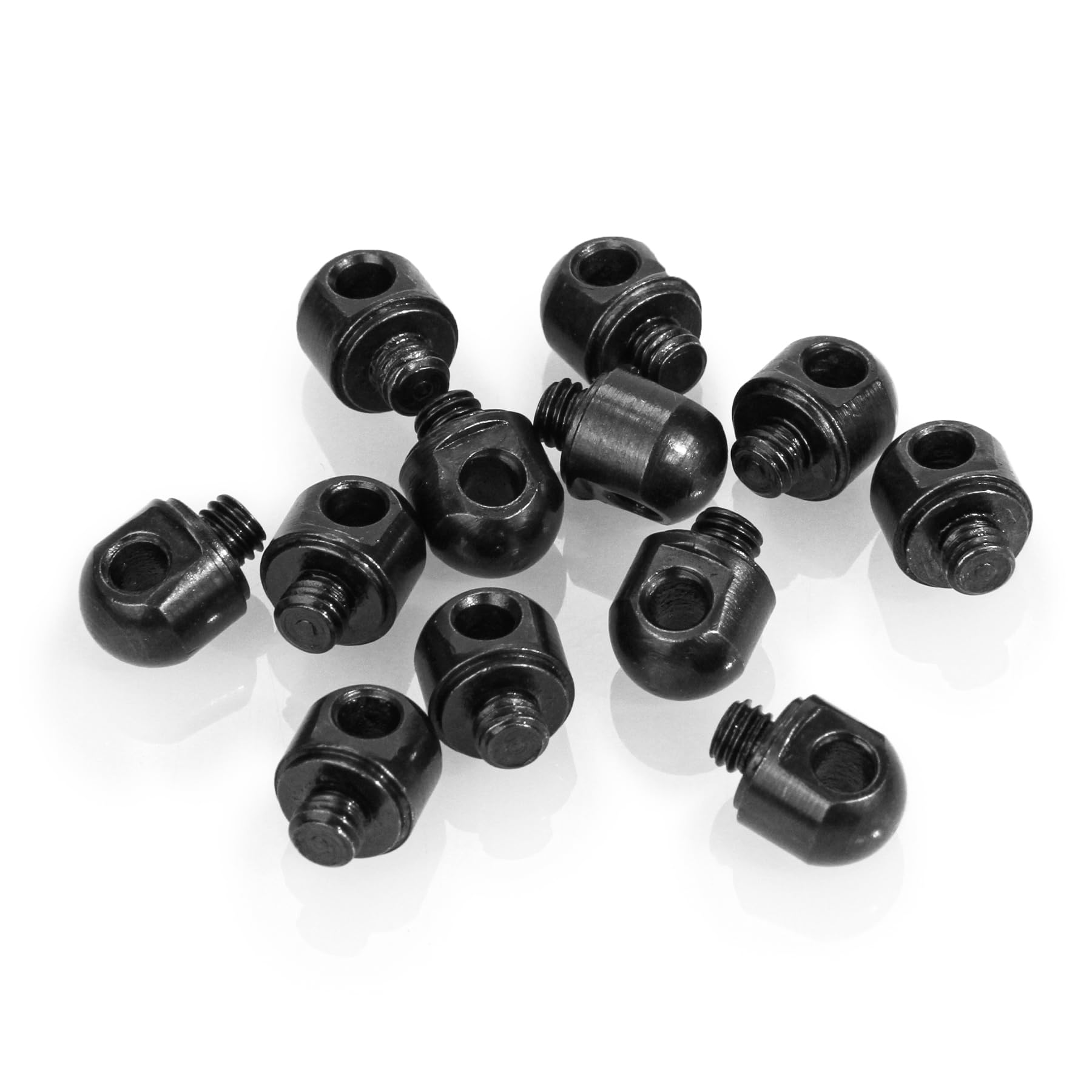 VicBre 12pcs Sling Swivel Stud Base Short Screw 10-32 Thread for Bipod/Swivel