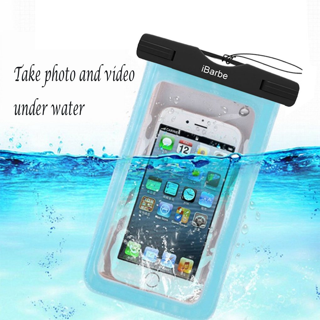 iBarbe Waterproof Case,2 Pack Universal Cell Phone Dry Bag Pouch Underwater Cover for iPhone X 8 Plus 7 7 Plus 6S 6 6S Plus SE Samsung Galaxy Note s9 s s8 LUS S7 S6 Edge etc.to 5.7 inch,Teal