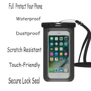 iBarbe Waterproof Case,2 Pack Universal Cell Phone Dry Bag Pouch Underwater Cover for iPhone X 8 Plus 7 7 Plus 6S 6 6S Plus SE Samsung Galaxy Note s9 s s8 LUS S7 S6 Edge etc.to 5.7 inch,Teal