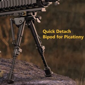 CVLIFE Rifle Bipod, 6-9 Inches Picatinny Bipod w/Quick Release Adapter