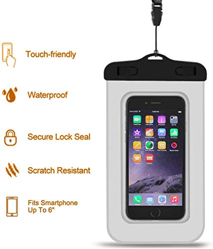 Unigear Dry Bag Waterproof, Floating and Lightweight Bags for Kayaking, Boating, Fishing, Swimming and Camping with Waterproof Phone Case (Gray, 2L)