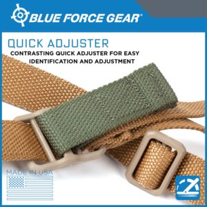 Blue Force Gear Vickers Push Button Sling | Adjusts for Carrying Positions | 2 Point Sling with QD Points | 36-62 inches (Multicam Camo)