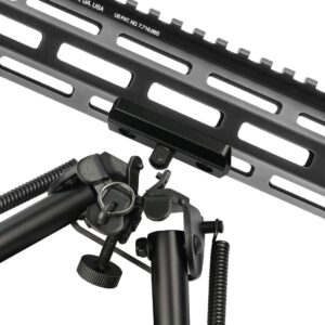 Xaegistac MLOK Bipod Adapter Mount Fits on Mlok System - Mlok Sling Stud - includes 4 T-Nuts & 4 Screws and 1 Wrench (Mlok bipod Adapter)