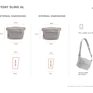 Peak Design Everyday Sling 6L Midnight Sling or ShoulderCarry (BEDS-6-MN-2)