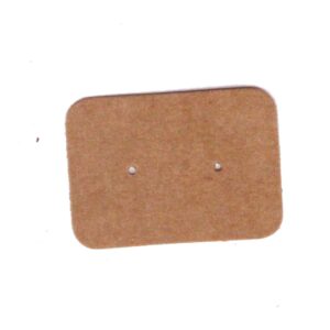 TIAMALL 300 PCS Earring Display Cards Kraft Paper Earrings Tags Ear Stud Earring Card (Brown)