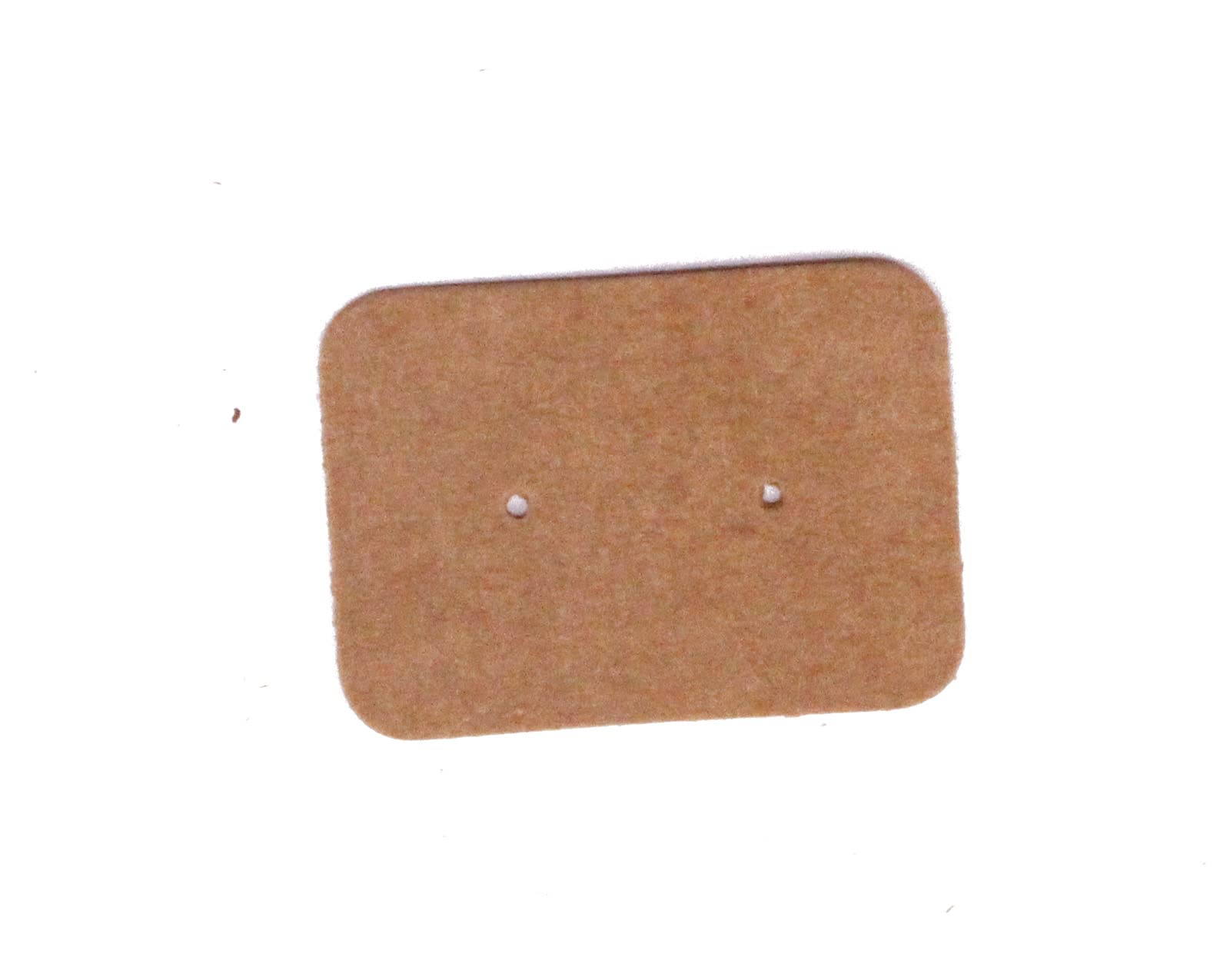 TIAMALL 300 PCS Earring Display Cards Kraft Paper Earrings Tags Ear Stud Earring Card (Brown)