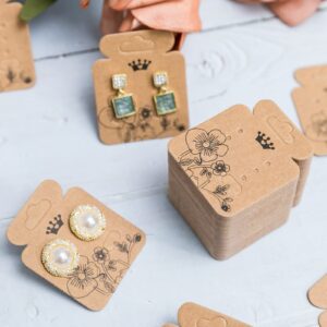 200Pack Bottle Shape Earring Display Cards Earring Display Cards Sets Earring Packing Holder Cards Jewelry Packing For Earring Jewelry Packing