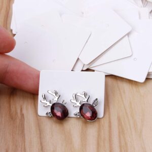 Earring Dangler,100Pcs/Set Kraft Paper Cards Earrings Ear Studs Display Jewelry Packaging Cards