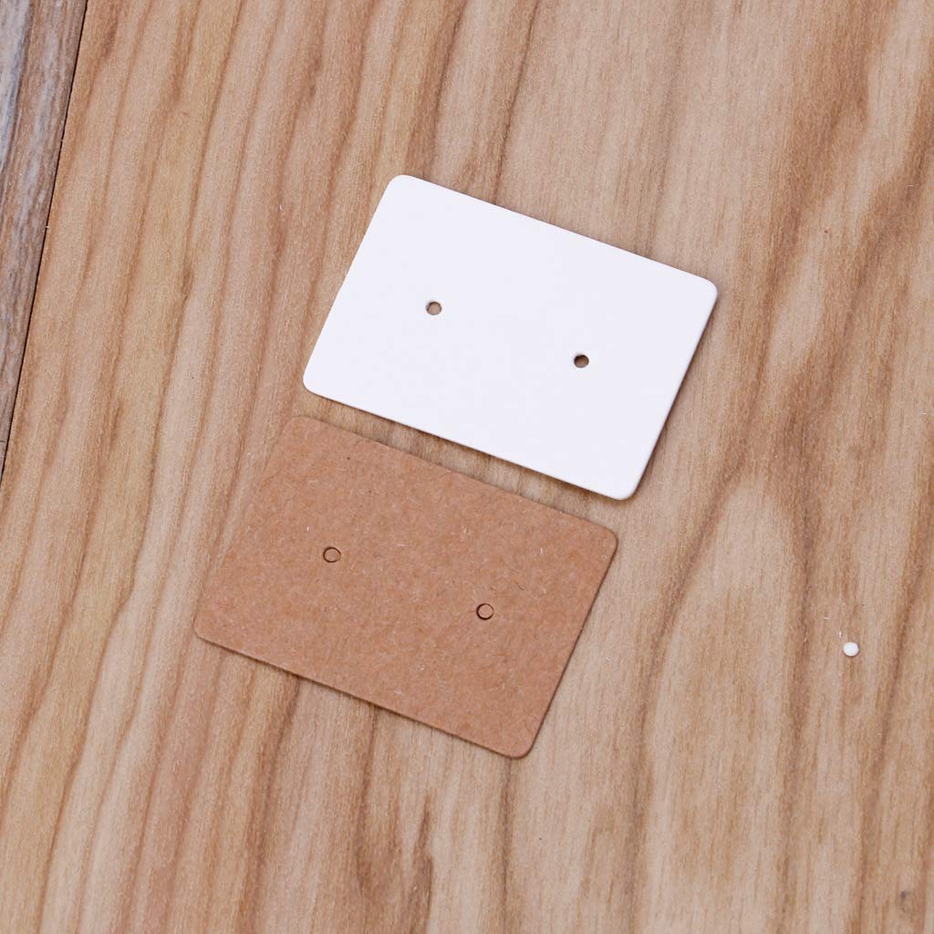 Earring Dangler,100Pcs/Set Kraft Paper Cards Earrings Ear Studs Display Jewelry Packaging Cards