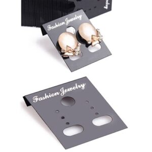 fublousRR5 Earring Display Cards, 100Pcs Plastic Earring Ear Studs Holder Display Hang Cards Jewelry Accessories