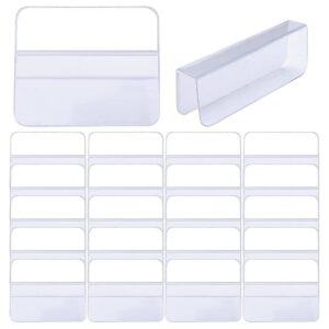 100pcs plastic self-adhesive jewelry display adapter earring card adapter lip hanger clear jewelry card display adapter accessories for earring necklace card display(3cmx2.5cm)