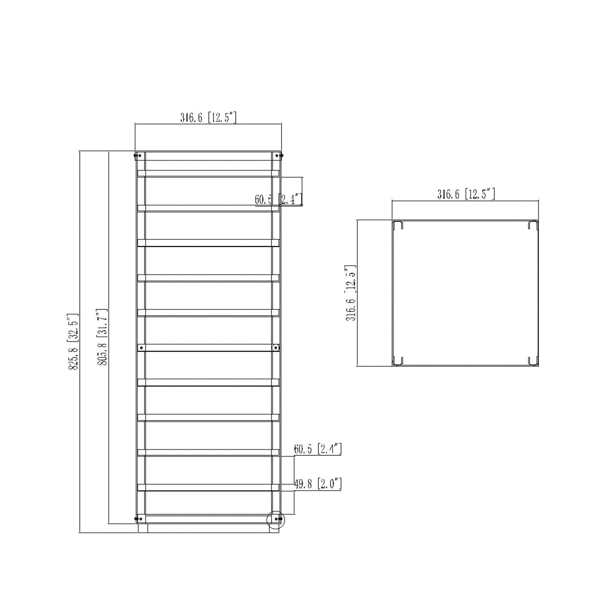 FixtureDisplays® 12x12x32 Jewelry Displays, Counter top Earring Card Spinning Retail Rack White 10 Tiers Easy Assembly Video in Description 12088NEW