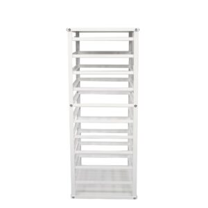 FixtureDisplays® 12x12x32 Jewelry Displays, Counter top Earring Card Spinning Retail Rack White 10 Tiers Easy Assembly Video in Description 12088NEW